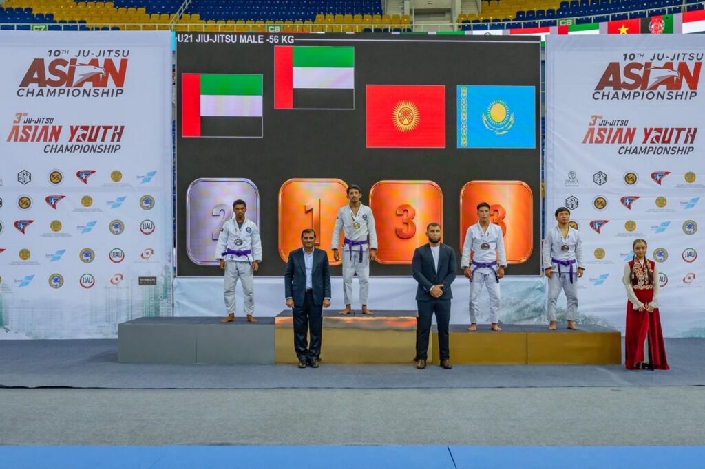 منتخب الإمارات يرفع رصيده إلى 40 ميدالية في بطولة آسيا للجوجيتسو بألماتي