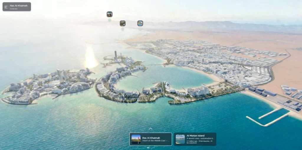 «مرجان» رأس الخيمة تتيح استكشاف خرائط التطوير العقاري رقمياً